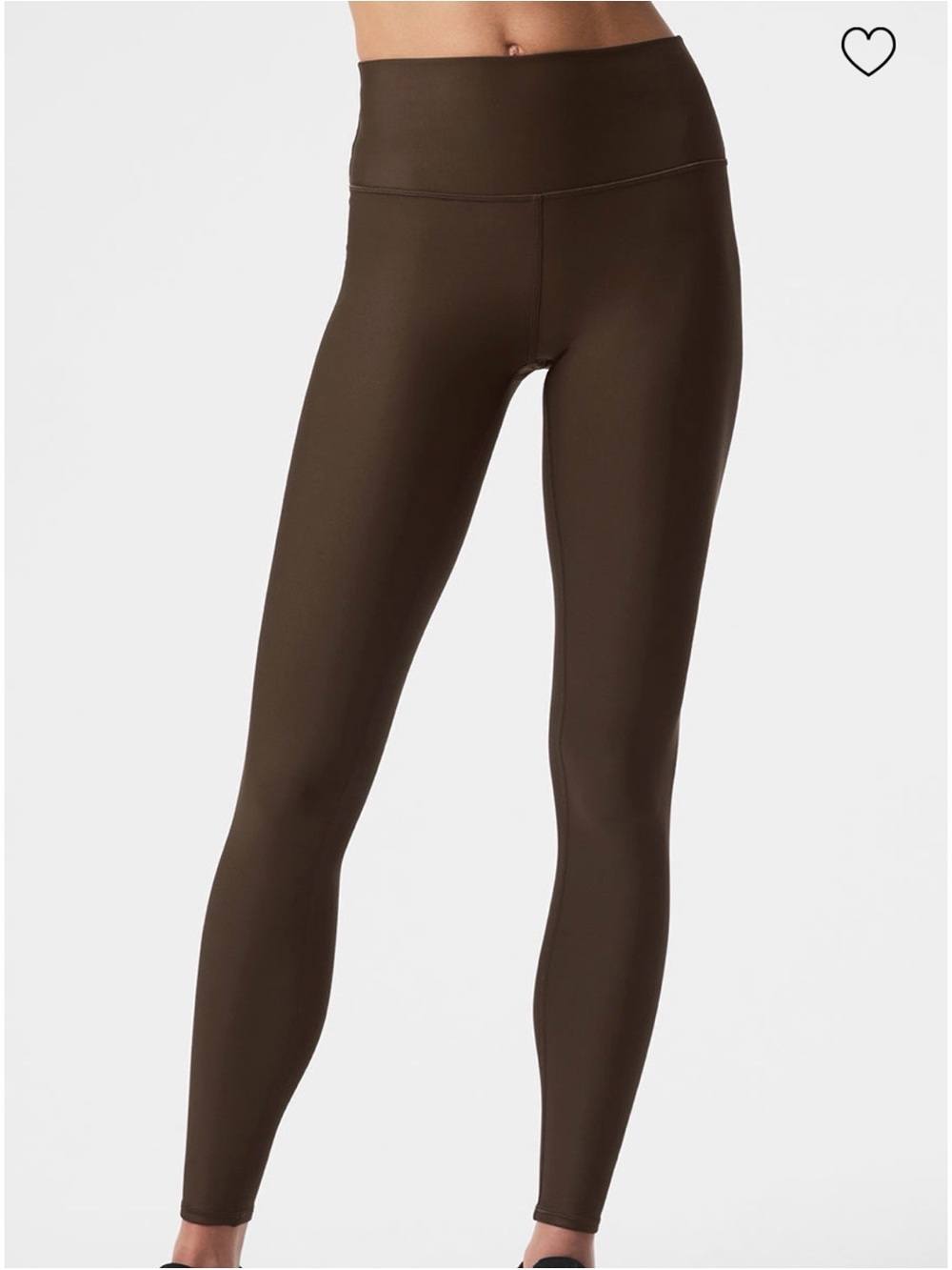 ALO 7/8 High-Waist Brown Leggings - Espresso